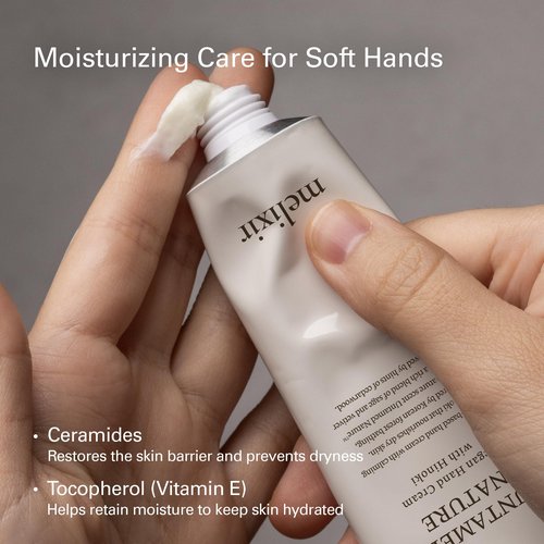 Melixir Vegan Hand Cream #Untamed Nature, Calming Forest Scented, Nourishes & Deeply Hydrates Dry Hands with Shea Butter, Non-Sticky & Velvety Finish, Travel Size, Korean Skincare (1.7 fl.oz./50ml)