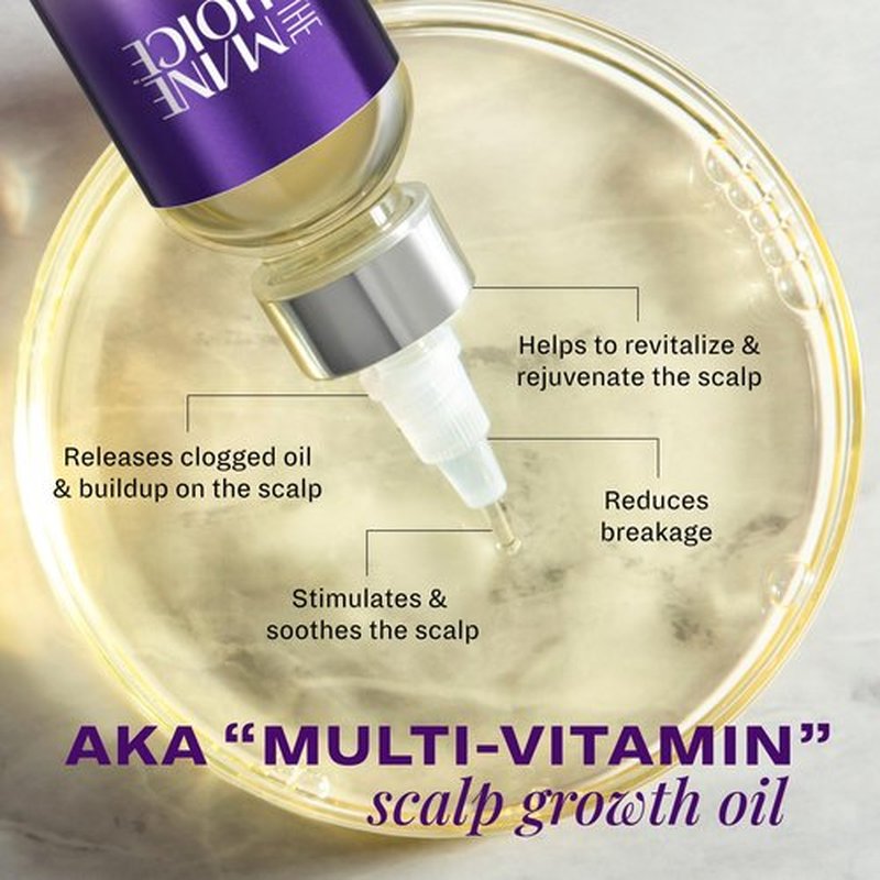 The Mane Choice Alpha Multi-Vitamin Scalp Nourishing Hair Growth Oil, Helps Stimulate, Revitalize & Soothe, Scalp Oil with Biotin, & Vitamin C, 4 oz, Pack of 2