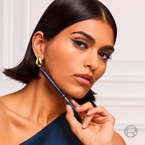 L'Oreal Paris Waterproof Liquid Eyeliner - Smudge-Proof Micro-Tip for 28HR Wear | 030 Blue Suede