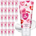Dansib 24 Pcs Mini Sunscreen Bulk for Valentine's Day Party Spf 30 Water Resistant Sunscreen Lotion Bulk 1oz Travel Size for Thank You Gifts Valentines Party Supplies