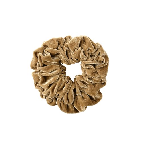 Jumbo Velvet Scrunchy (Taupe)