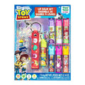 Townley Girl Toy Story 7 Pack Lip Balm with Keychain, Plant Based Lip Balm for Boys and Girls, Kids Chapstick