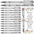 Chiisong 50 Sets Bridal Shower Favors for Guests Wedding Pens Bulk with Thank You Cards Bridal Shower Retractable Ballpoint Pen for Guest Gifts Game Prizes Wedding Souvenirs (Floral)