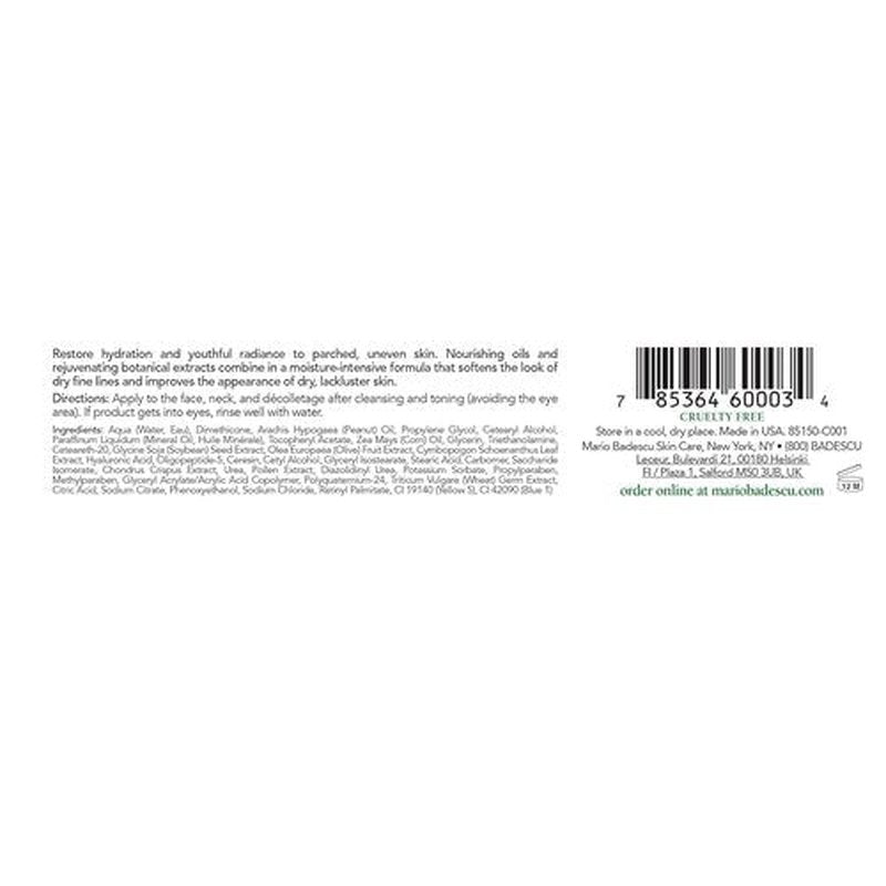 Mario Badescu Ceramide Complex Facial Cream - Hydrating Formula for Oily & Sensitive Skin | 1 Oz