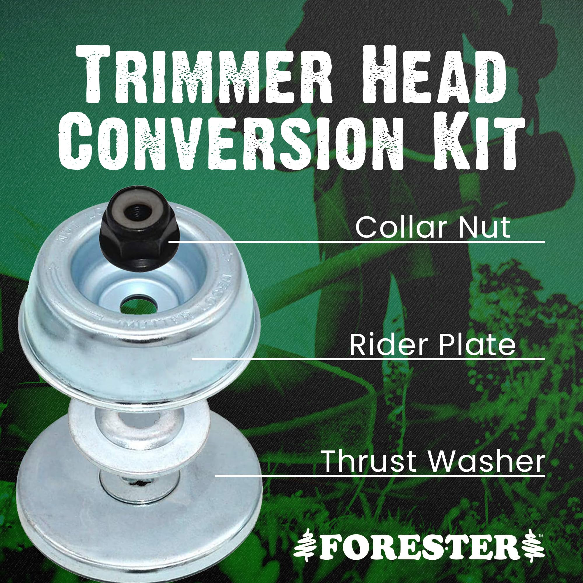 FORESTER Trimmer Head Conversion Kit Compatible with Most Stihl Straight Shaft Trimmers and Brushcutters