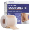 Silicone Scar Sheets, Advanced Medical Silicone Scar Tape(1.6"x 60"Roll-1.5M), Professional Grade Scar Removal Strip for Surgery, Tummy, Mouth, Face, C Section, Burn, Keloid, Acne Scars etc