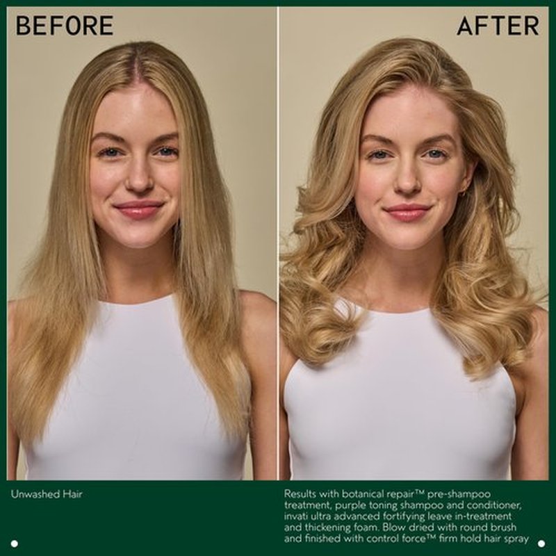 Aveda Invati Ultra Advanced Fortifying Leave-In Treatment | Step 4 of 4 | Reduces Hair Loss by 77% | Strengthens Thinning Hair | AntiFrizz Detangles Heat Protectant | 98% Naturally Derived*,0.85 Fl Oz