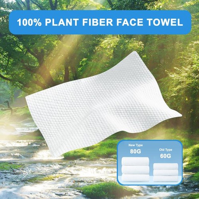 130 Count Disposable Face Towel, Clean Facial Wash Cloth Ultra Soft & Thick Cloth for Sensitive and All Skin Types for Skin Care Make-up Wipes Face Wipes and Facial Cleansing (1 pack)