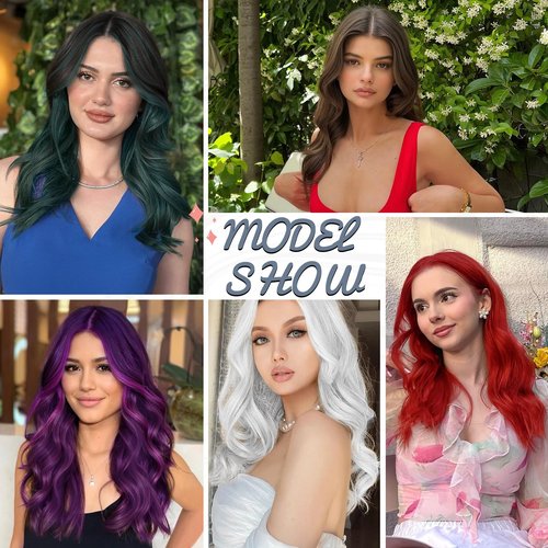 MORICA White Wigs for Women 18 Inch Middle Part Medium Length Short Curly Wavy Wigs,Natural Synthetic Hair Womens Wigs for Daily Party/Halloween Use（18inch，White）
