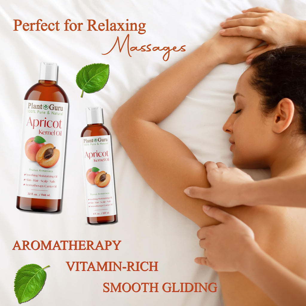 Apricot Kernel Oil 4 fl. oz. Cold Pressed Carrier 100% Pure Natural For Skin, Face, and Hair Growth Moisturizer. Great For DIY Creams, Lotions, Lip balm and Soap Making