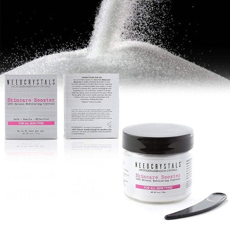 NeedCrystals Microdermabrasion Crystals - Natural Facial Scrub for Exfoliating Dull Skin | 4 oz.