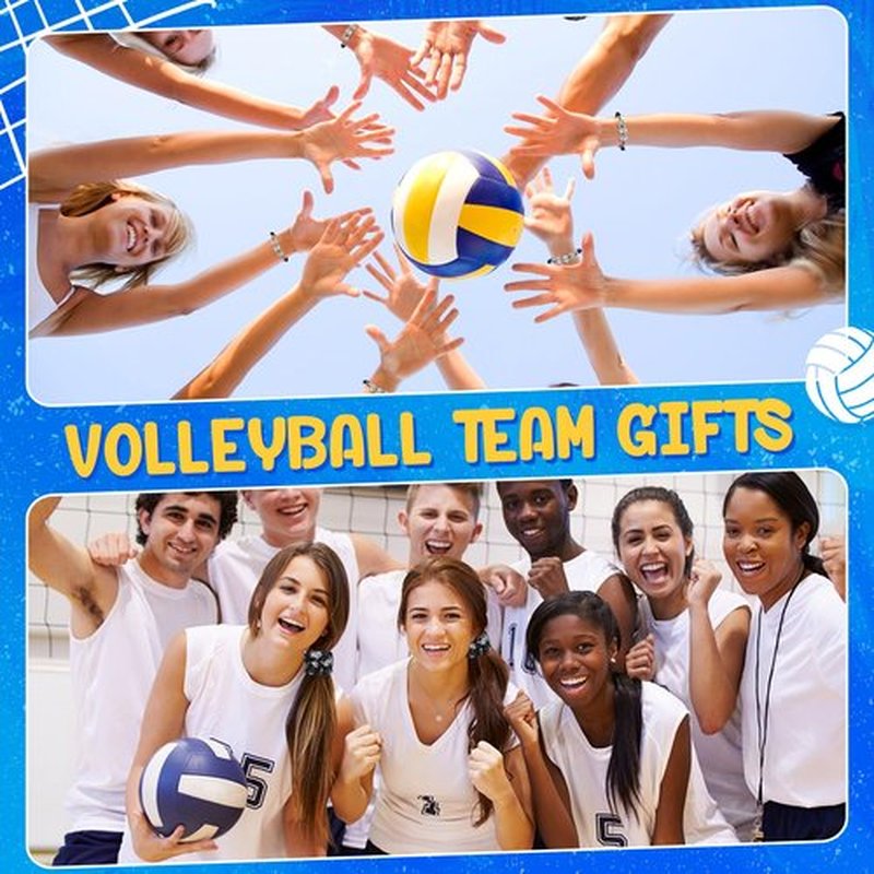Dansydaisy 96 Pcs Volleyball Party Favors Include 12 Volleyball Cosmetic Bag 12 Drawstring Backpack 12 Hair Scrunchies 12 Hair Ties 12 Bracelets 12 Compact Mirror 12 Keychain 12 Lipstick Holder