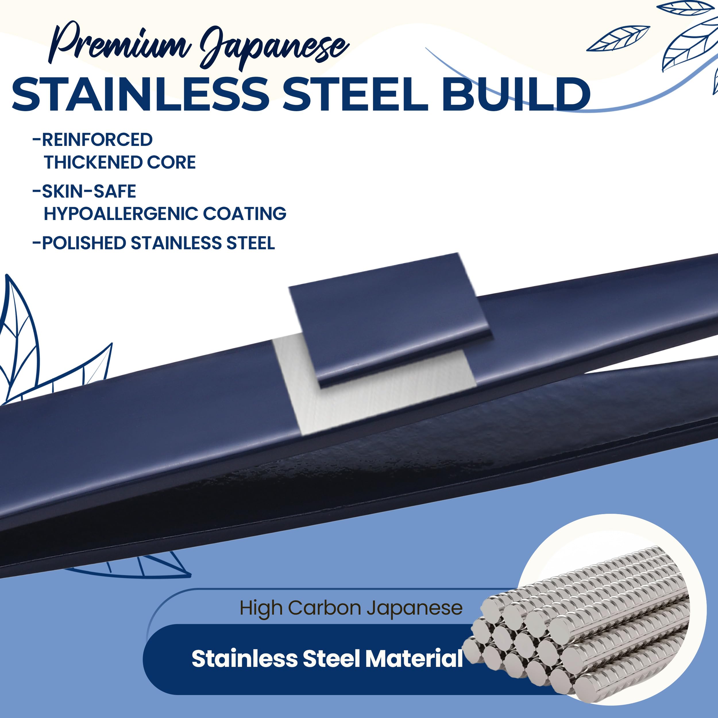 Professional Slant Tip Eyebrow Tweezers for Women & Men – Precision Hair Removal Tool – Stainless Steel Tweezers for Eyebrow Shaping, Facial Hair, Ingrown Hair & Splinter Removal (Midnight Indigo)