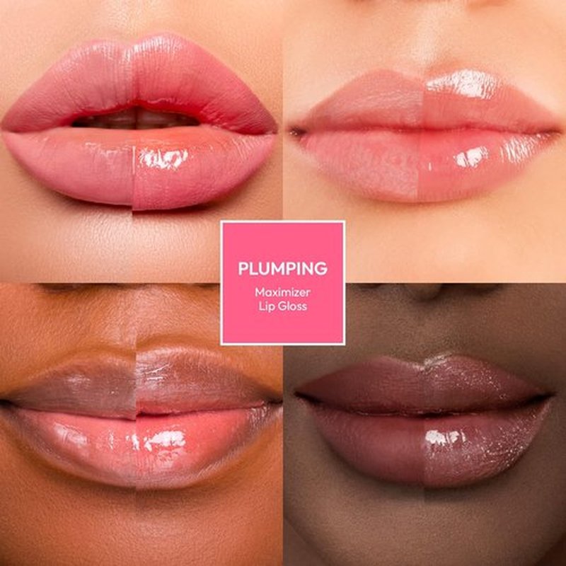Ruby Kisses Plumping Lip Gloss - Hydrating High-Shine Lip Plumper | Voluminous & Smoothing, 4 Colors, 0.15 FL oz.