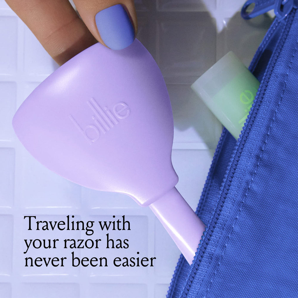 Billie Women’s Razor Refill Blades 5-Blade Cartridges - 4 count & 5-Blade Women’s Razor Travel Case - DreamPop