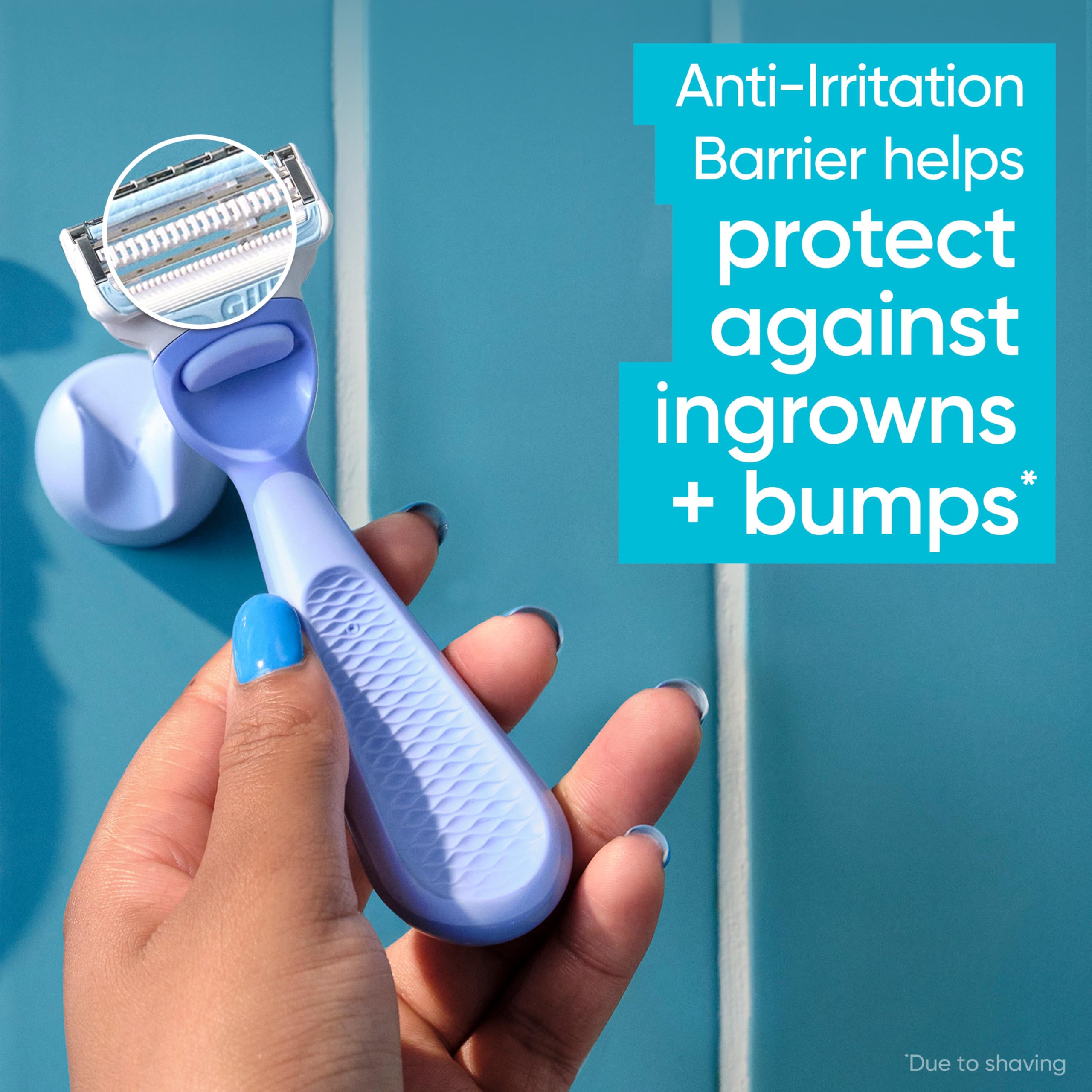 Gillette Venus Intimate Grooming Women's Razor Blade Refills, 4 CT