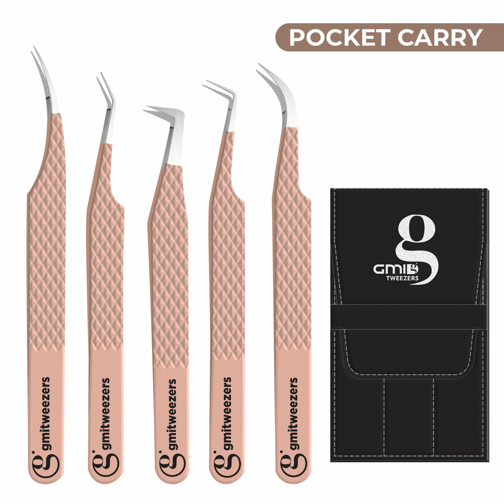 Fiber Tip Lash Tweezers For Eyelash Extension Tweezers Professional