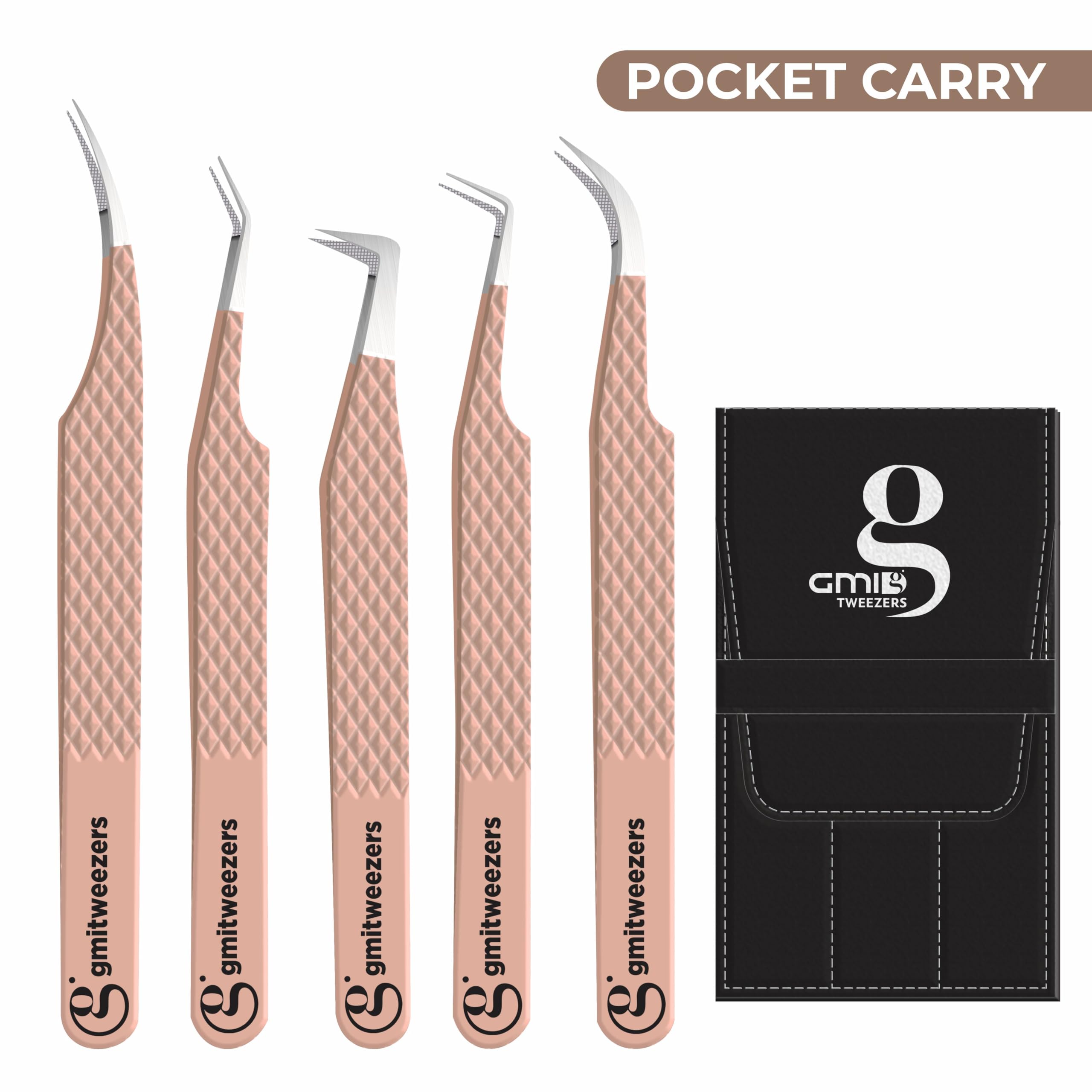 Fiber Tip Lash Tweezers For Eyelash Extension Tweezers Professional