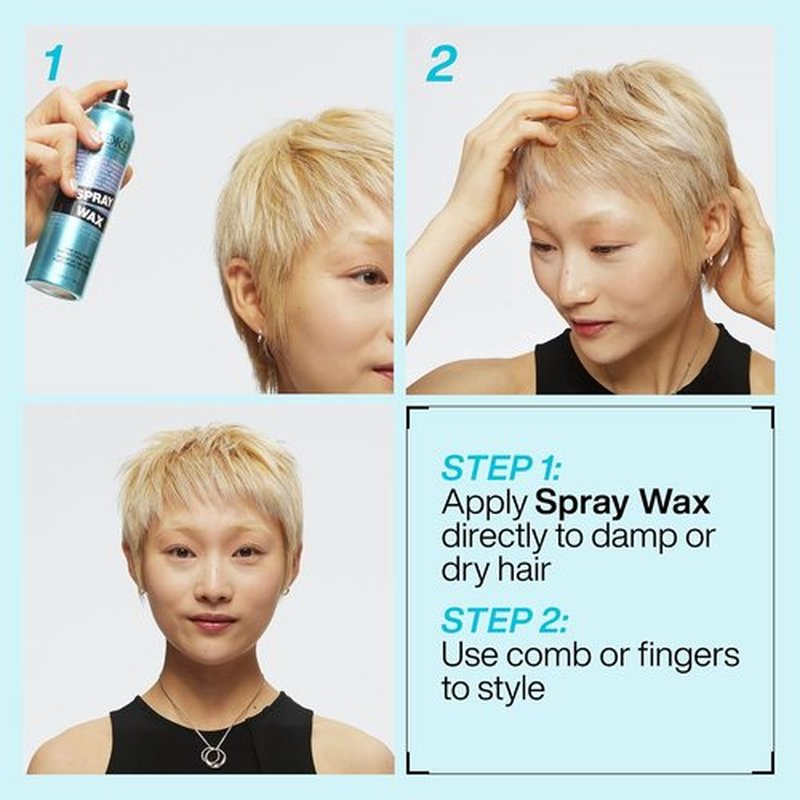 Redken Spray Wax | Invisible Texture Mist for All Hair Types - High Impact Finishing Spray for Volume & Satin-Matte Finish