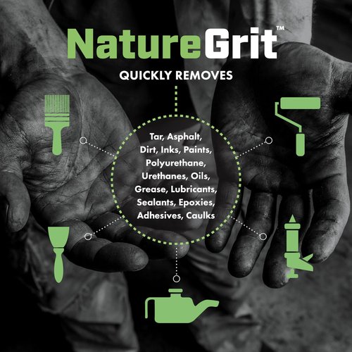 NatureGrit – Heavy Duty Industrial Hand Cleaner Pump-top – Walnut Shell Conditioners for Skin Protection for Auto Mechanics, Manufacturing, and Anyone with Working Hands (1)