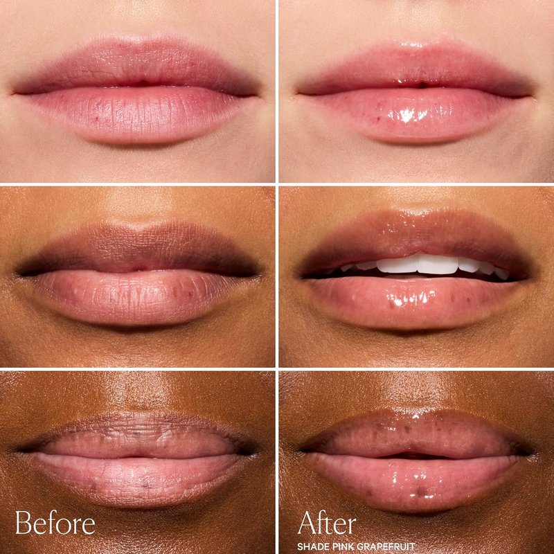 Well People Poutlove Peptide Lip Balm - Hydrating Tinted Treatment with Peptide Complex & Murumuru Butter | Pink Grapefruit