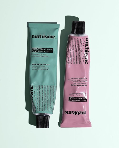 Nuebiome Biotic Relief Deep Hand Cream for Dry Skin | Residue-free Intense Hydration Moisturizer for Hands, Unscented | 75 mL | Paraben, Cruelty-free & Vegan