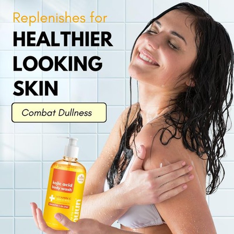 Muun Exfoliating Body Wash - AHA & BHA - Prevent Ingrown Hair Underarm Bikini, Moisturizing, Smoothe & Soften Body Wash - 16.9 Fl Oz/500ml
