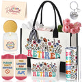 Patelai 7 Pcs Retirement Gifts for Women 2026,Happy Retirement Gift with 20oz Tumbler Tote Bag Socks Candle Cool Retired Gifts for Mom Teacher Nurse Coworker Boss Grandma End of School Year