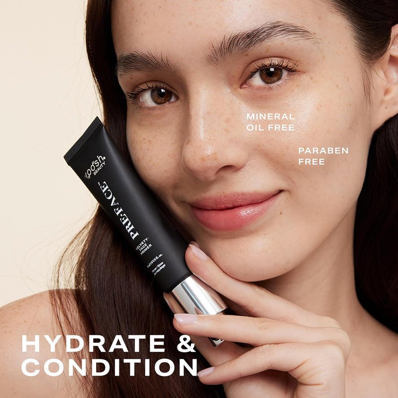 Woosh Beauty Pre•Face Primer - Hydrating, Long-Lasting Vegan Formula | Pore Minimizer (Travel Size, 15 ml)