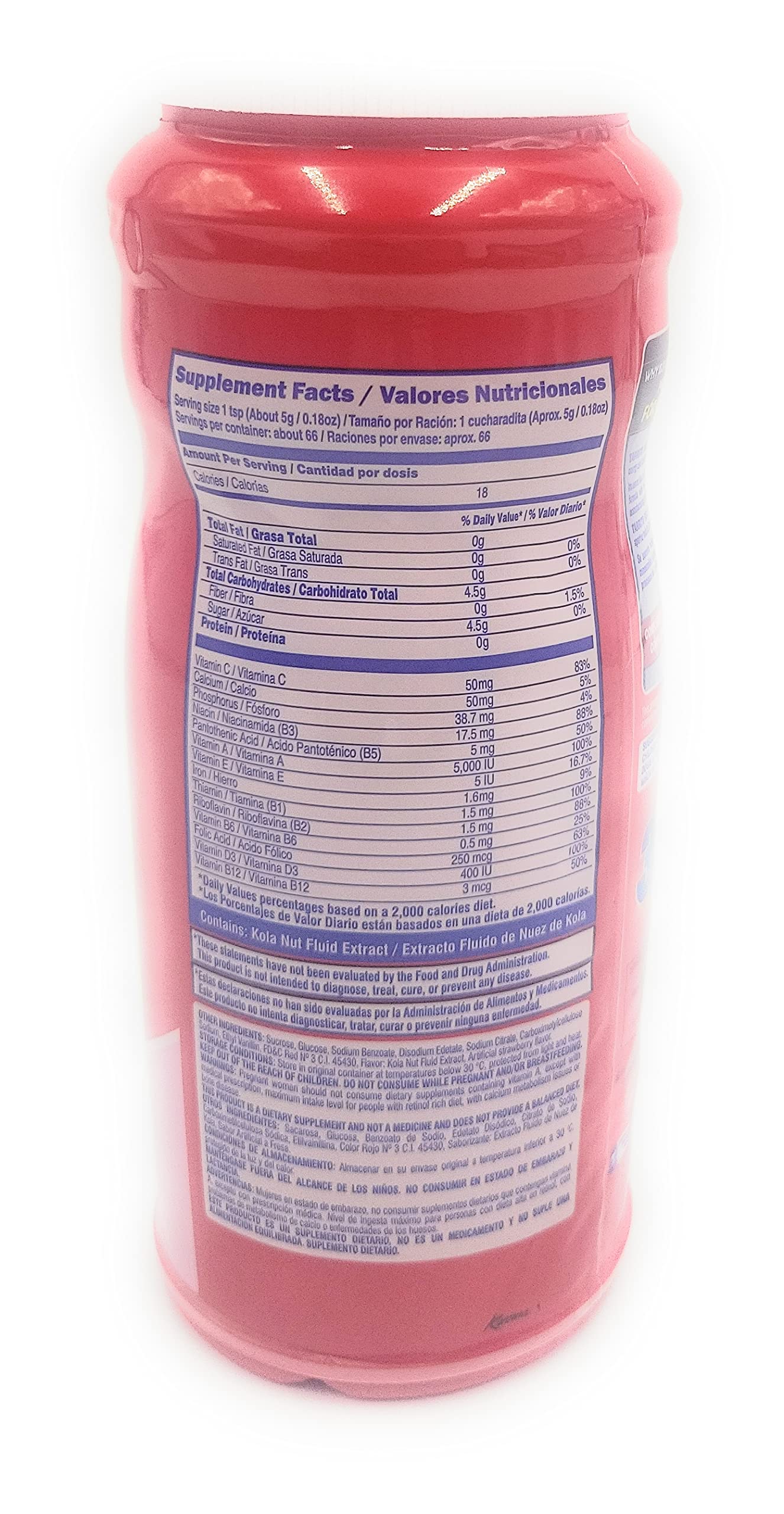 Kola Granulada Strawberry (Tarrito Rojo)