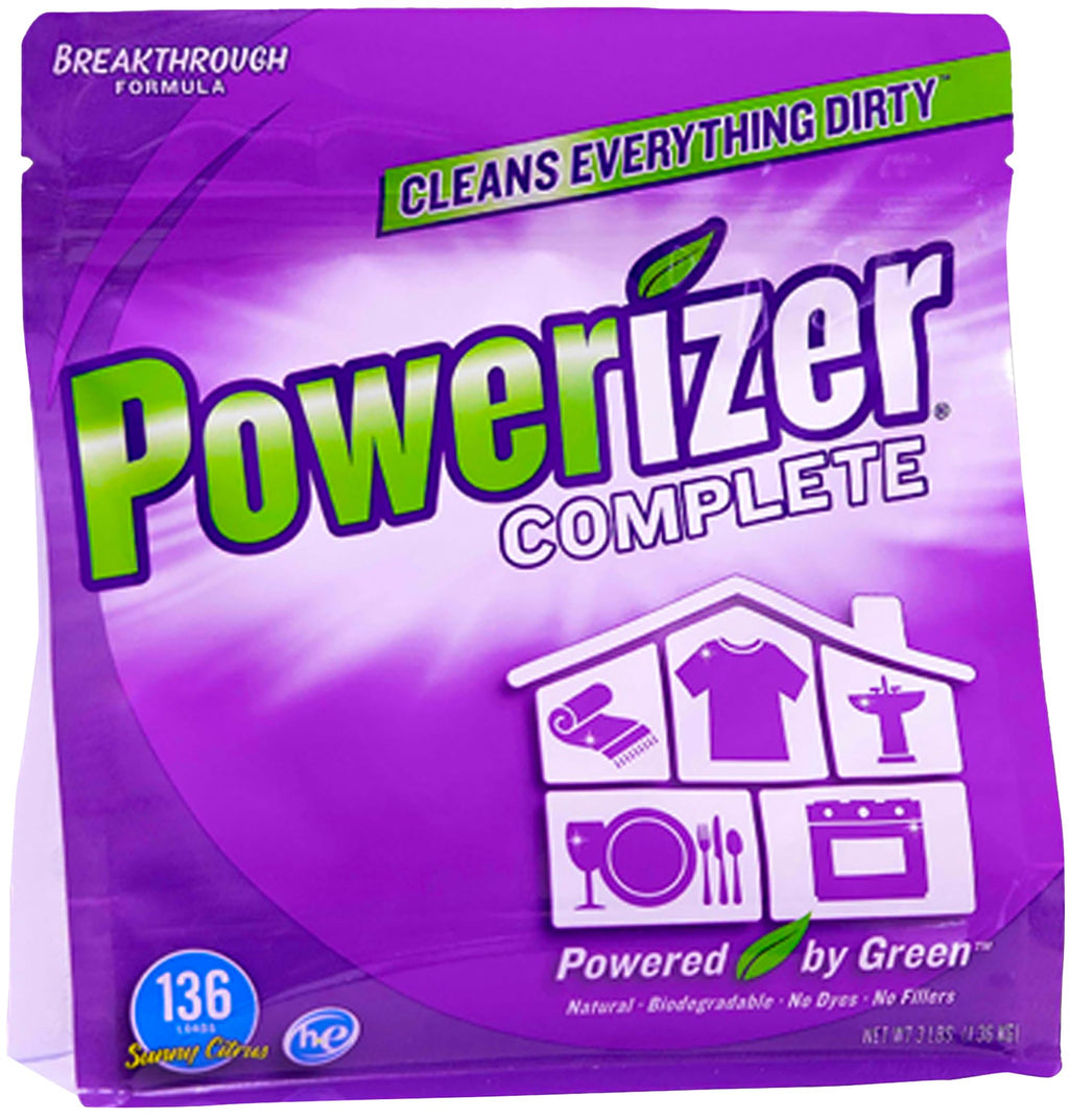 Powerizer Complete - Non Toxic Laundry & Dishwasher Detergent Powder 3lb