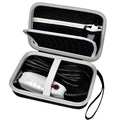 Case for Andis Professional T-Outliner Beard & Hair Trimmer, Model GTO 04780/04710/04603/04775, with Mesh Pocket for Attachment Set - Bag Only (Black+Black Inner)