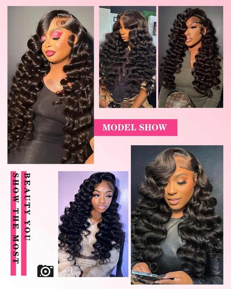 Loose Wave Bundles Human Hair 16 18 20 Inch 100% Real Human Hair Unprocessed Brazilian Virgin Loose Deep Wave Bundles Human Hair Remy Hair Extension Natural Color