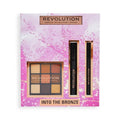 Makeup Revolution Into The Bronze Eye Set Gift Set, Eyeliner, Mascara & Eye Palette Included