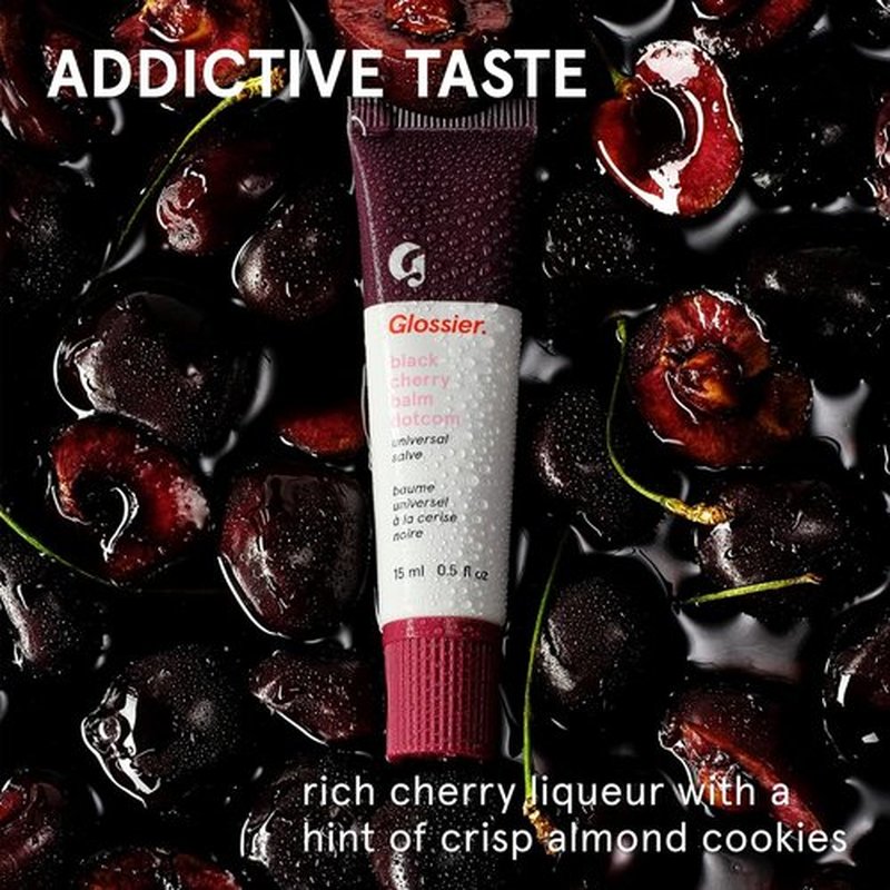 Glossier Balm Dotcom Hydrating Tinted Lip Balm - 12Hr Moisture for Dry Lips & Skin | Black Cherry, 15ml