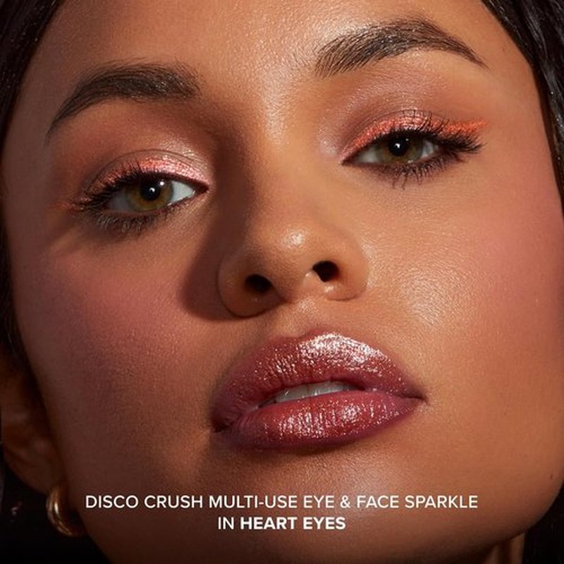 Too Faced Disco Crush Glitter - High Shine Multi-Use Eye & Face Sparkle | Creamy Iridescent Multichrome, 0.05 Ounce
