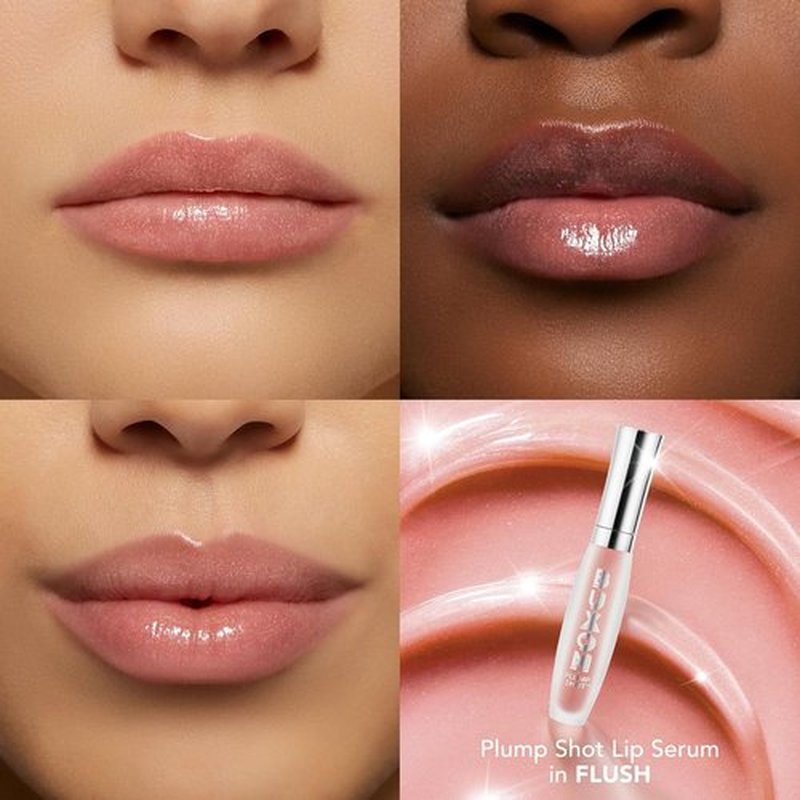 Buxom Plump Shot Lip Serum - Peptide-Infused Gloss with Hyaluronic Acid & Avocado Oil | 0.15 Oz
