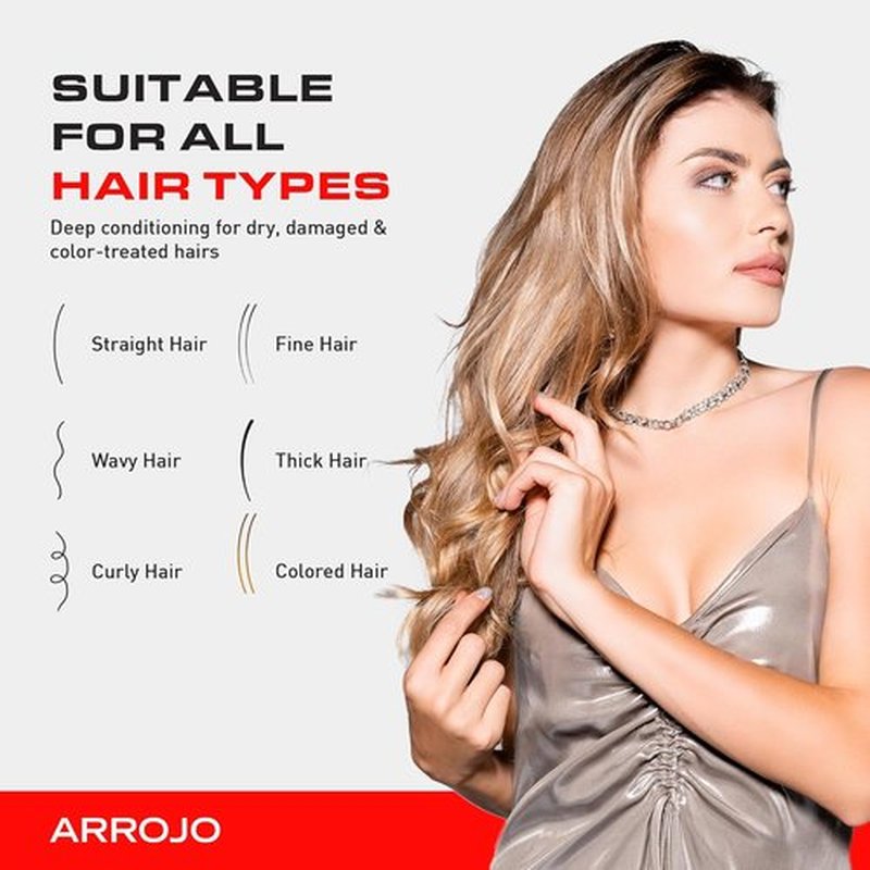 Arrojo Hair Repair Treatment - 5.1 Fl Oz | Cruelty-Free Keratin Conditioner Mask for Dry, Damaged Hair