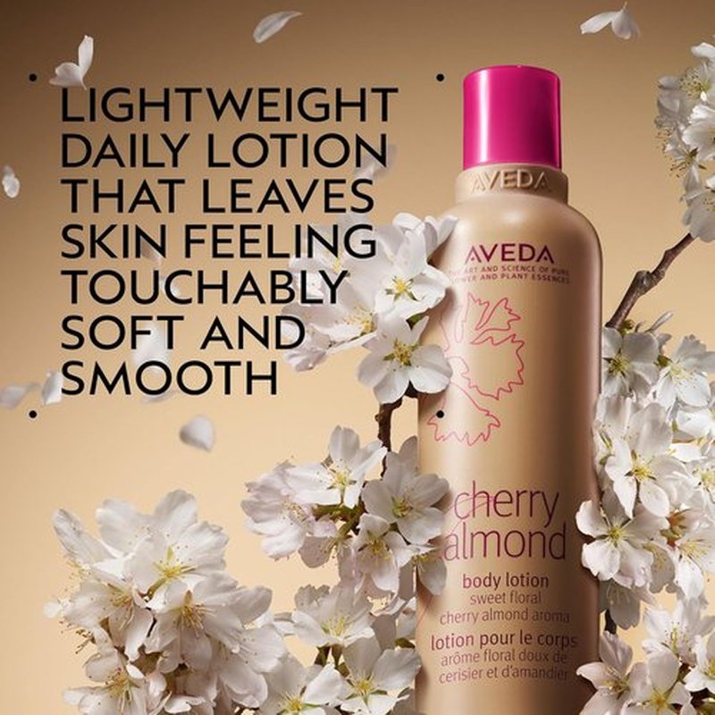 Aveda Cherry Almond Body Lotion - Sweet Almond Oil & Cherry Blossom Extract | 98% Naturally Derived, 6.7 Fl Oz