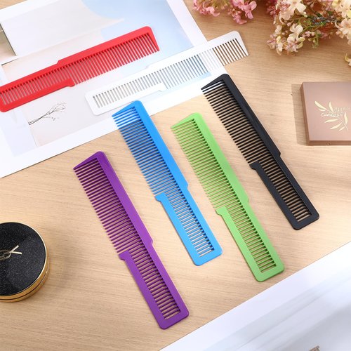 12Pcs Plastic Barber Comb Professional,Colorful Hair Styling Combs for Men Women, Fine Tooth Pack of Hair Cutting Comb,Professional Barber Combs Set,All Purpose Clipper Combs for Men