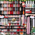 Dip Powder Nail Kit with Everything: 30 Colors Nail Dip Powder Set with Top & Base Coat Activator Brush Saver with Nail Drill for DIY At Home Salon