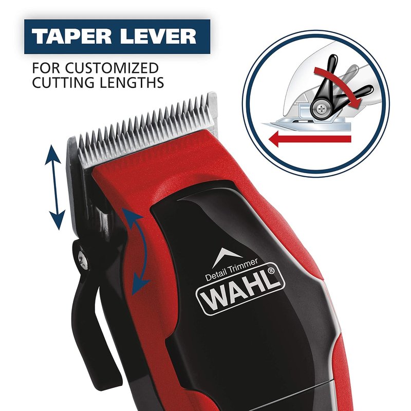 Wahl USA Hair Clipper - 2-in-1 Corded Clipper & Pop-Up Trimmer Kit for Men's Grooming | Model 79900-1501P