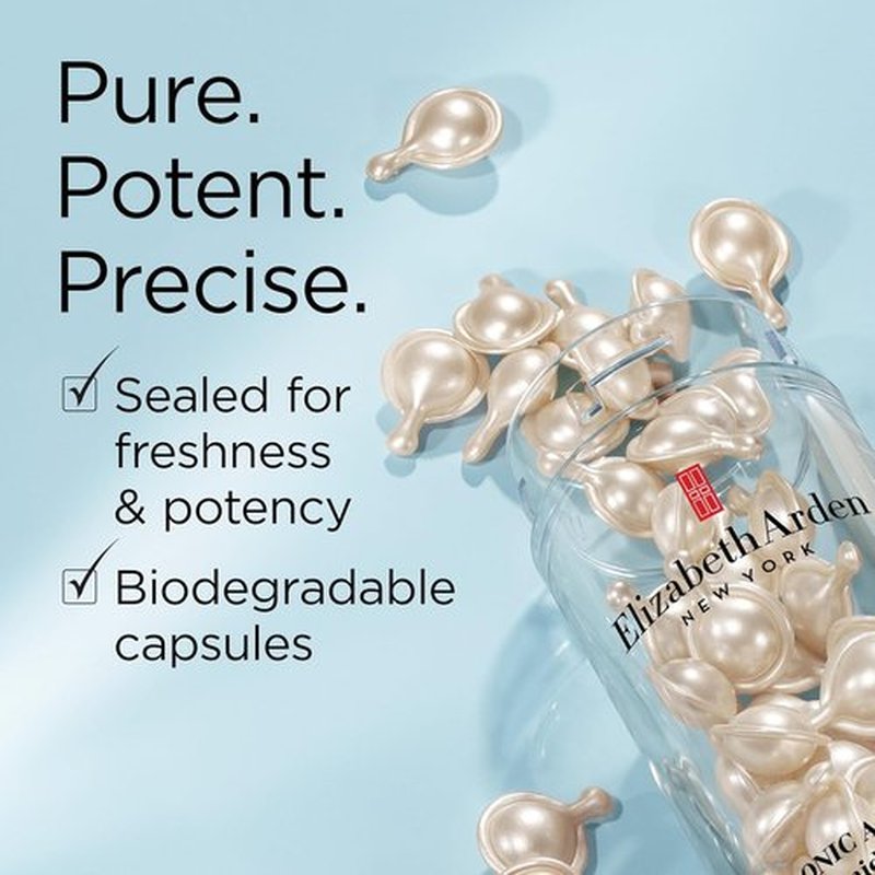 Elizabeth Arden Hyaluronic Acid Serum Capsules - Hydrating Peptides for Plump Skin