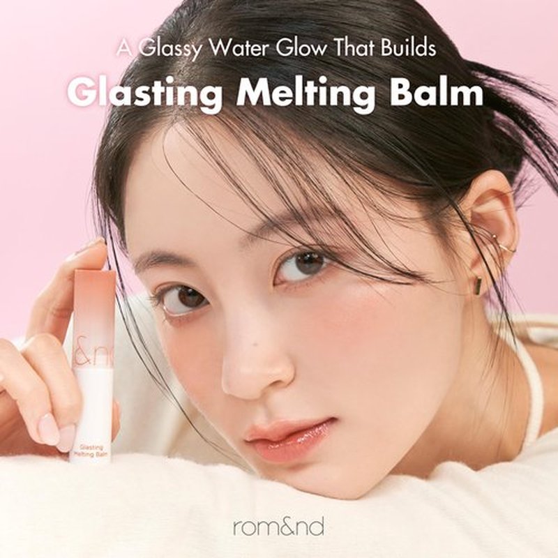 rom&nd GLASTING MELTING BALM 04 HIPPIE BERRY - K-Beauty Hydrating Lip Gloss Stick for Crystal Water-Gloss Shine, Vivid Long-Lasting Tint & Plump, Non-Sticky Comfort