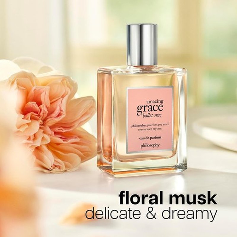 Philosophy Amazing Grace Ballet Rose - Dreamy Floral Women's Perfume - Notes of Rose, Lychee & Musk