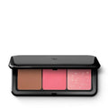 KIKO Milano Multi Finish Trio Blush & Bronzer Palette 03 | Face Palette With 1 Bronzer And 2 Blushes In Matte And Metallic Finishes
