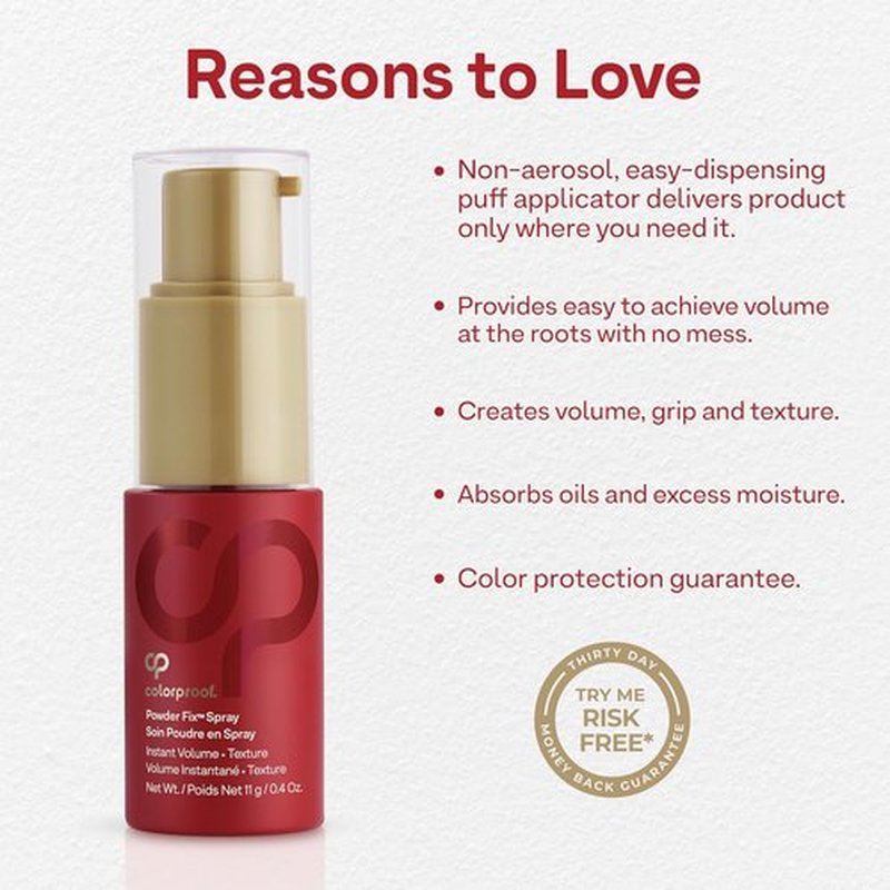 Colorproof Volume Hair Powder Spray - Talc-Free Texture Spray with Madagascar Vanilla Scent | 0.4 Fl. Oz.