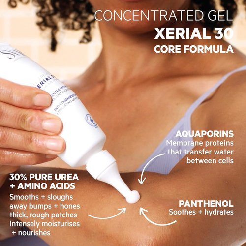 SVR Xerial 30 Body Gel Cream - 48HR Moisturizer & Exfoliant for Dry, Bumpy Skin | 2.5 fl. oz.