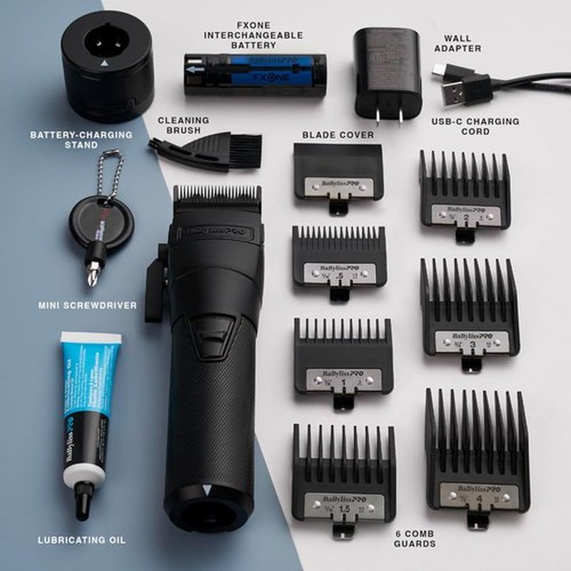 BaBylissPRO FXONE Professional Cordless Clipper - Versatile Beard Trimmer for Men | USB-C Rechargeable