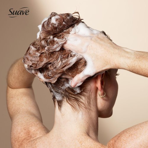Suave Keratin Infusion Color Care Shampoo For Color Treated Hair, Anti Fade & 48HR Frizz Control, Smooths & Adds Shine, 28 FL OZ Pump, 4 Count